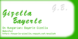 gizella bayerle business card